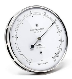 Haar Hygrometer Chroom